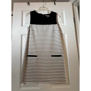 Love Forever 21 Black and White Color Block Striped Tank Dress